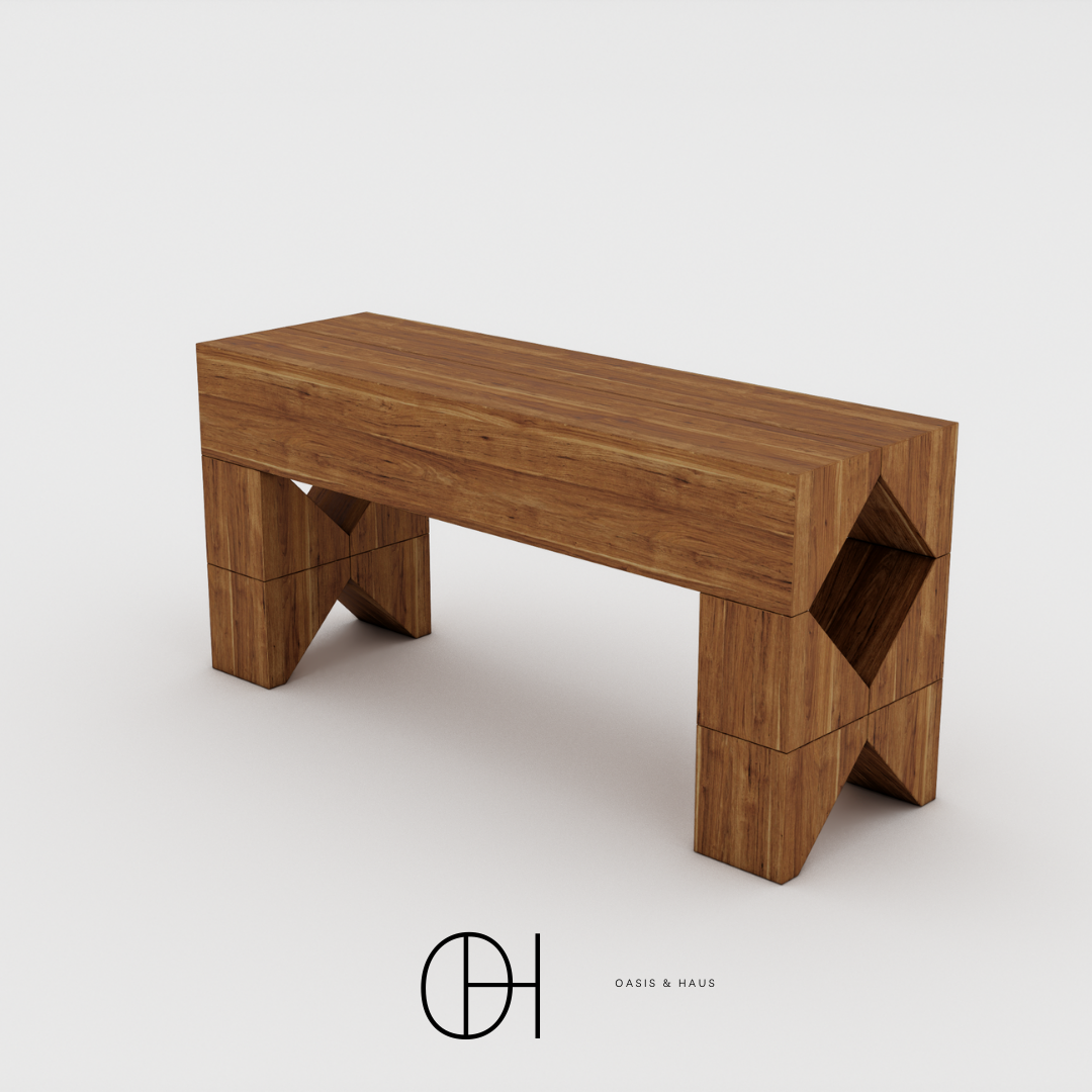 Luna Haus Sol Hardwood Bench