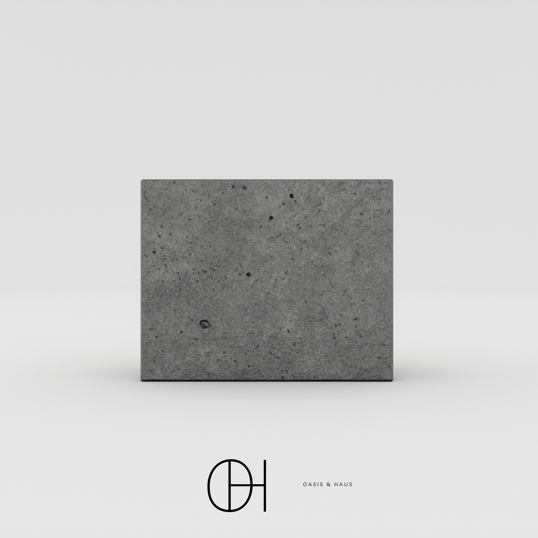 Luna Haus Teak Concrete Bench