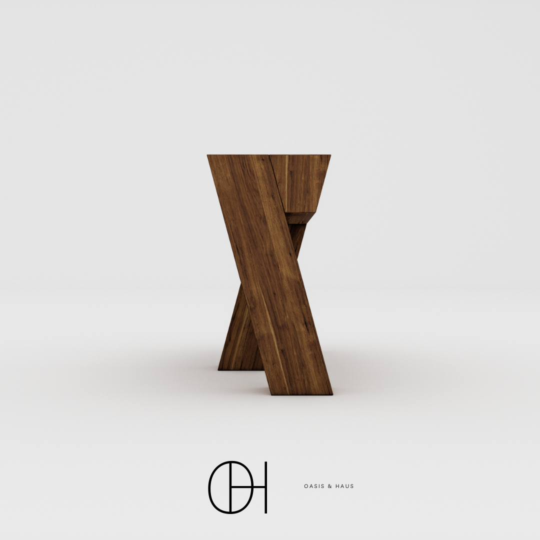 Luna Haus Cross Hardwood Bench