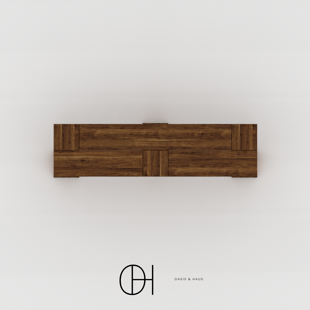 Luna Haus Cross Hardwood Bench