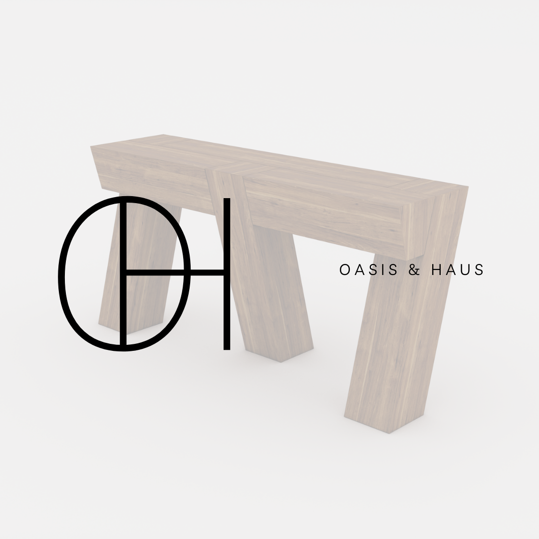 Luna Haus Cross Hardwood Bench