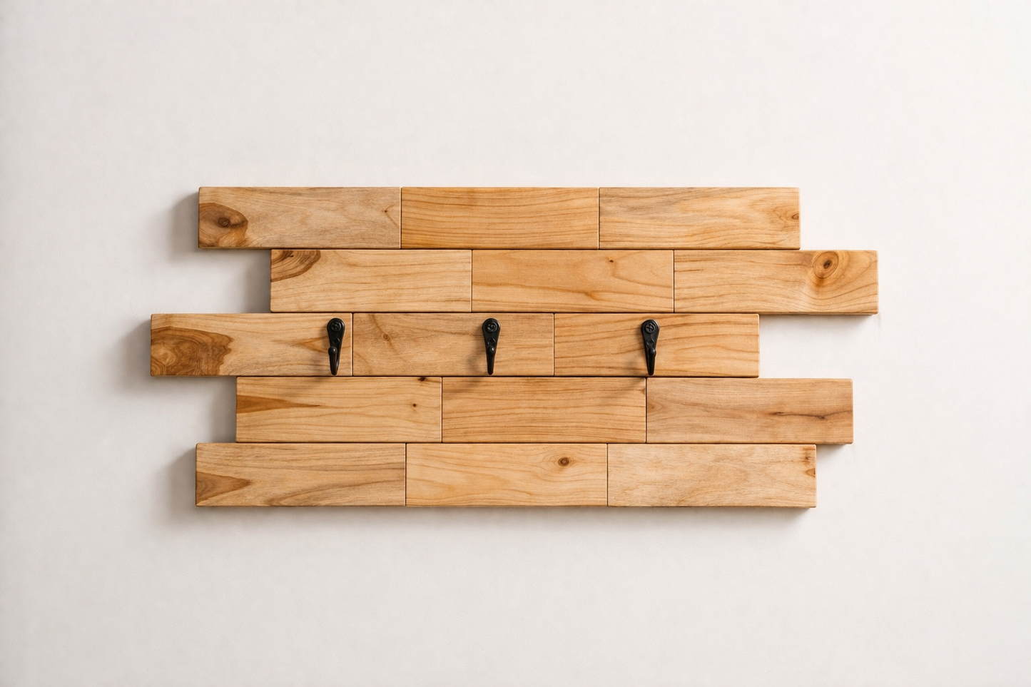 Modern Teak Wall Key Holder