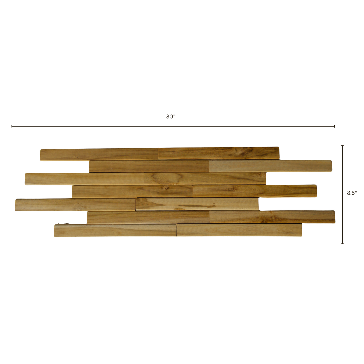 Terra Light Long Teak Wall Panels