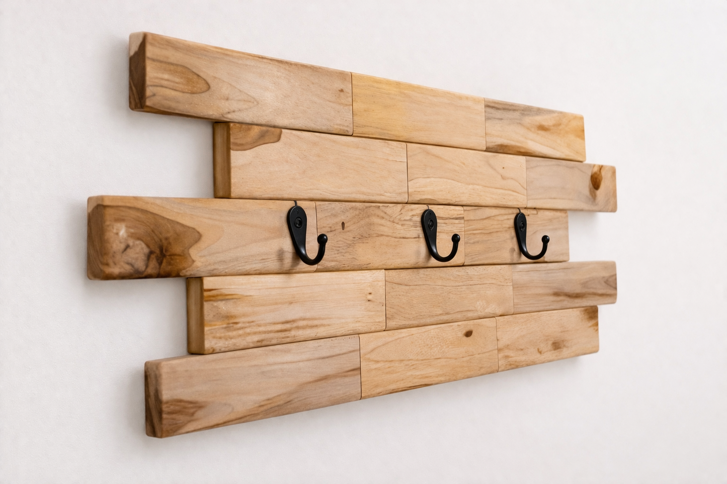 Modern Teak Wall Key Holder
