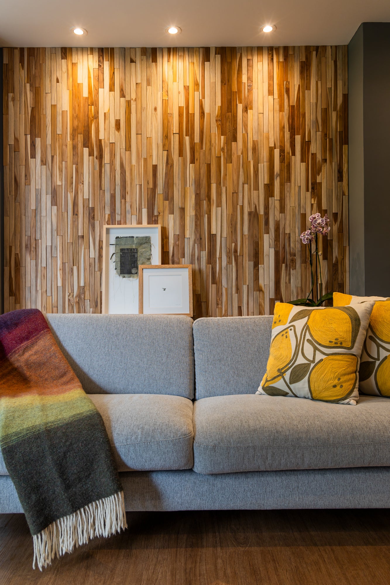 Terra Light Short Teak Wall Panels