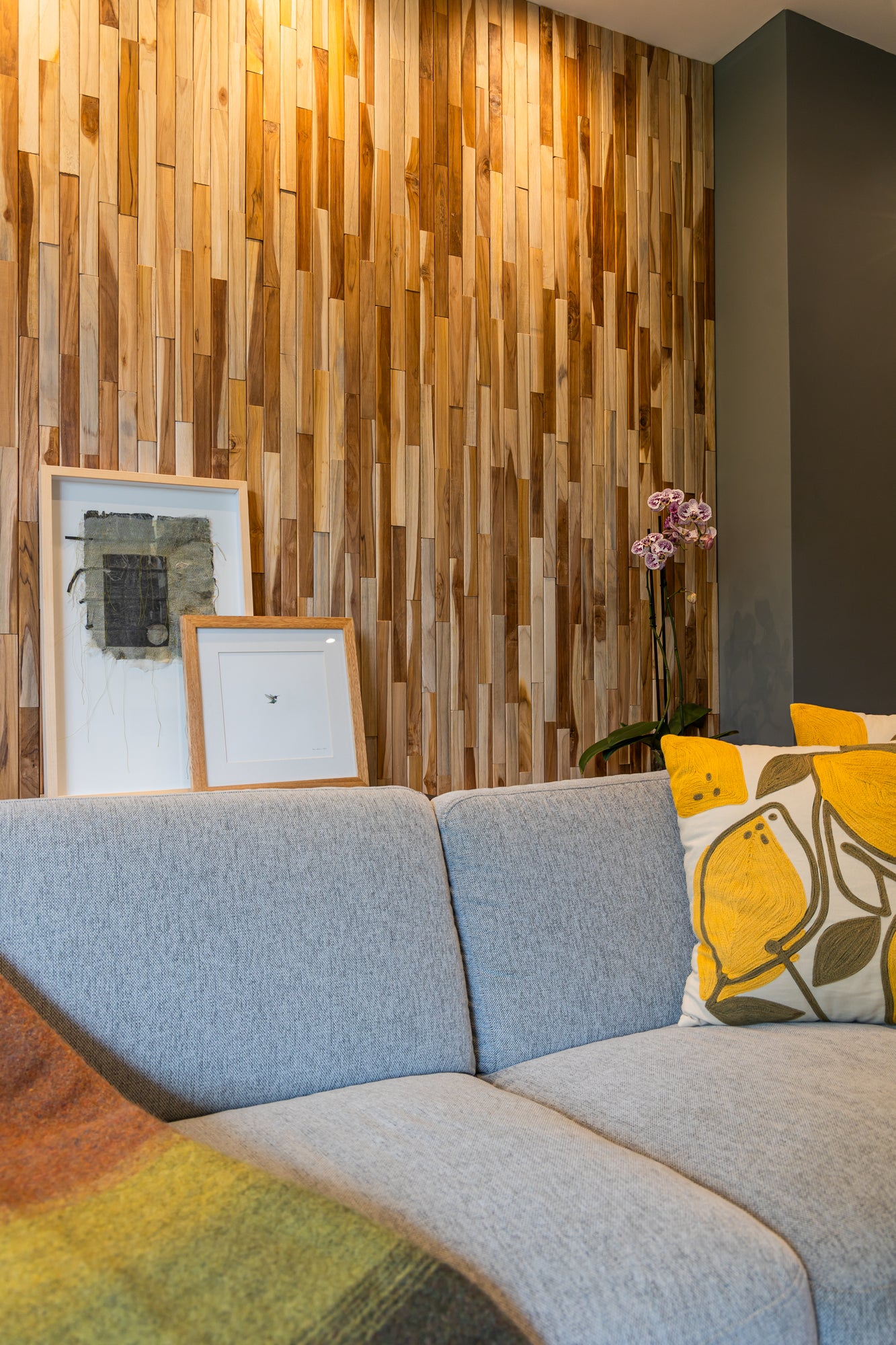 Terra Light Short Teak Wall Panels