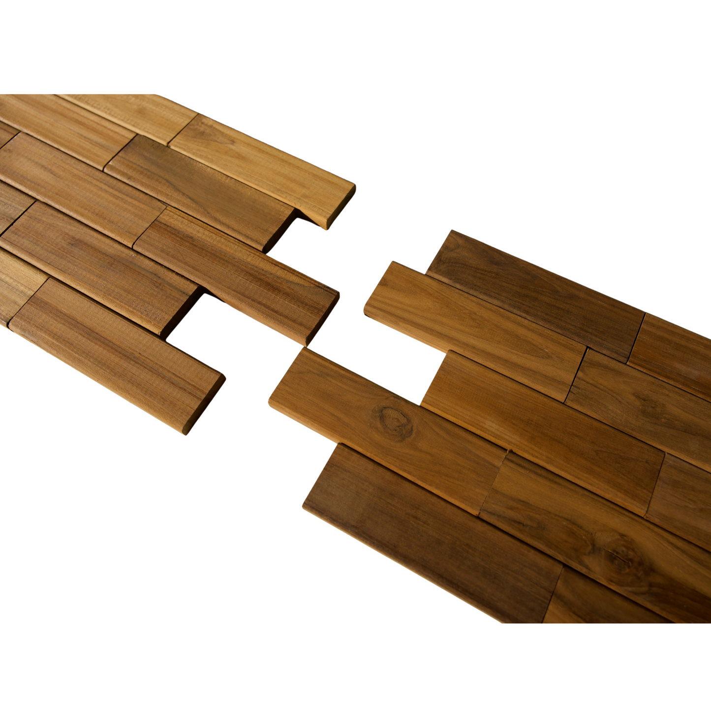 Terra Dark Short Teak Wall Panels