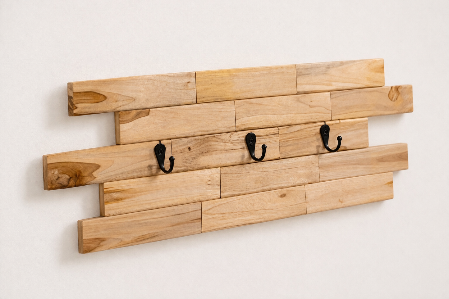 Modern Teak Wall Key Holder
