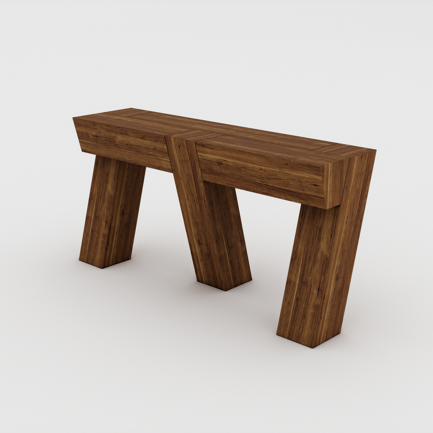 Luna Haus Cross Hardwood Bench