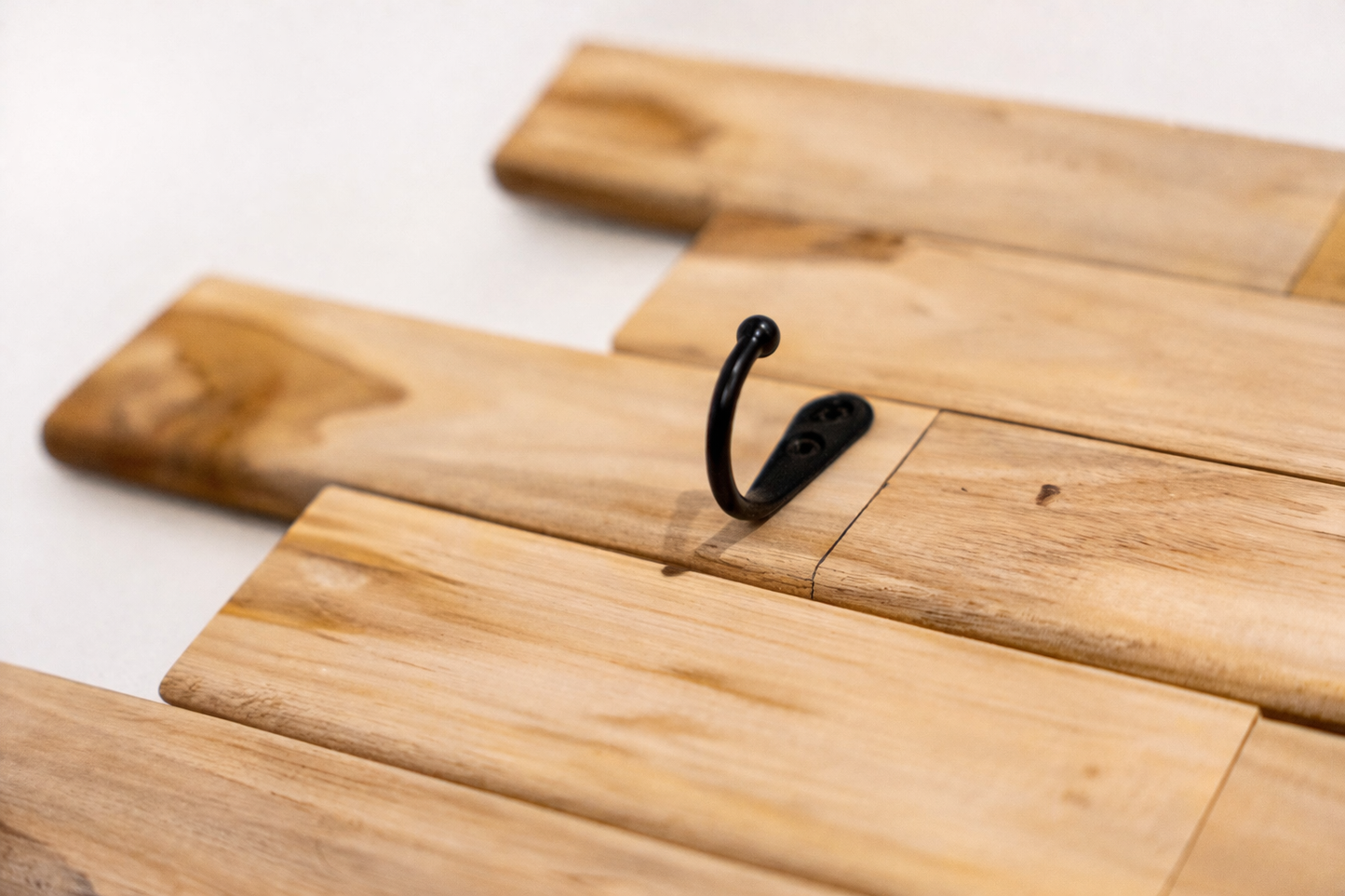 Modern Teak Wall Key Holder