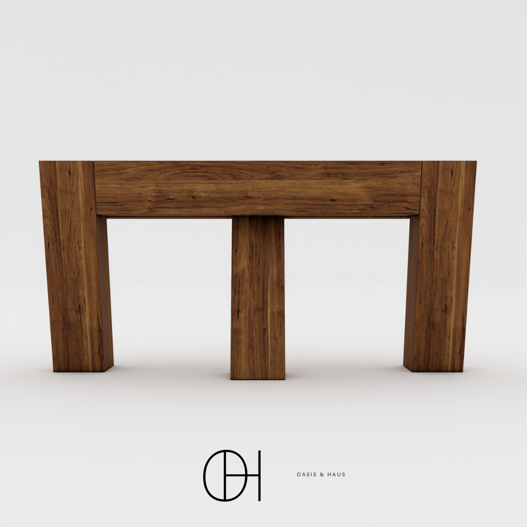 Luna Haus Cross Hardwood Bench