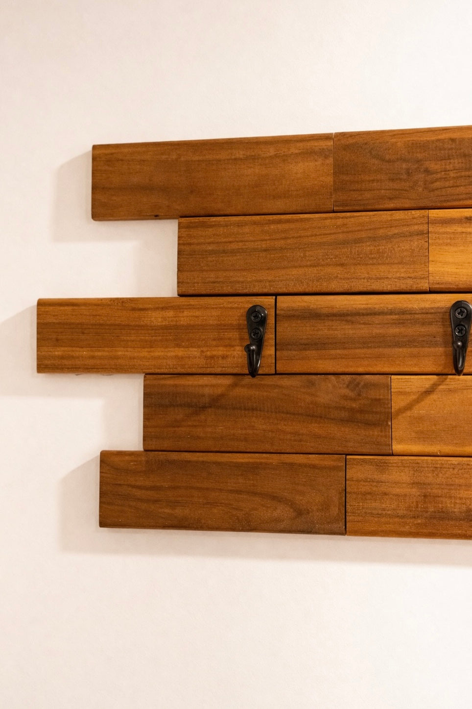 Modern Teak Wall Key Holder