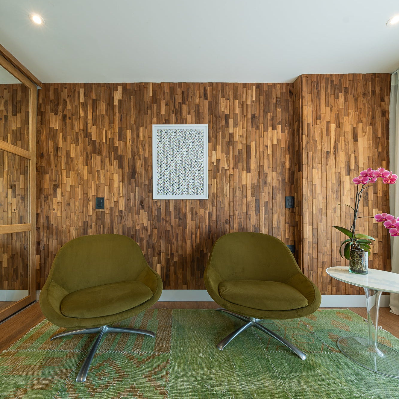 Terra Dark Short Teak Wall Panels